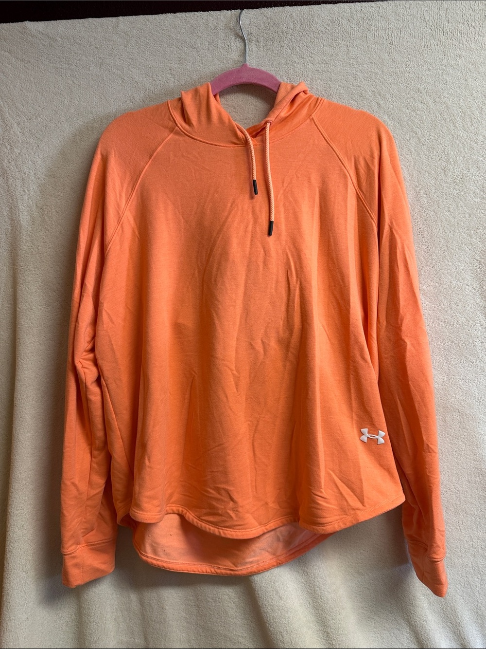 Under Armour Women's Orange Lightweight Hooded Pullover
